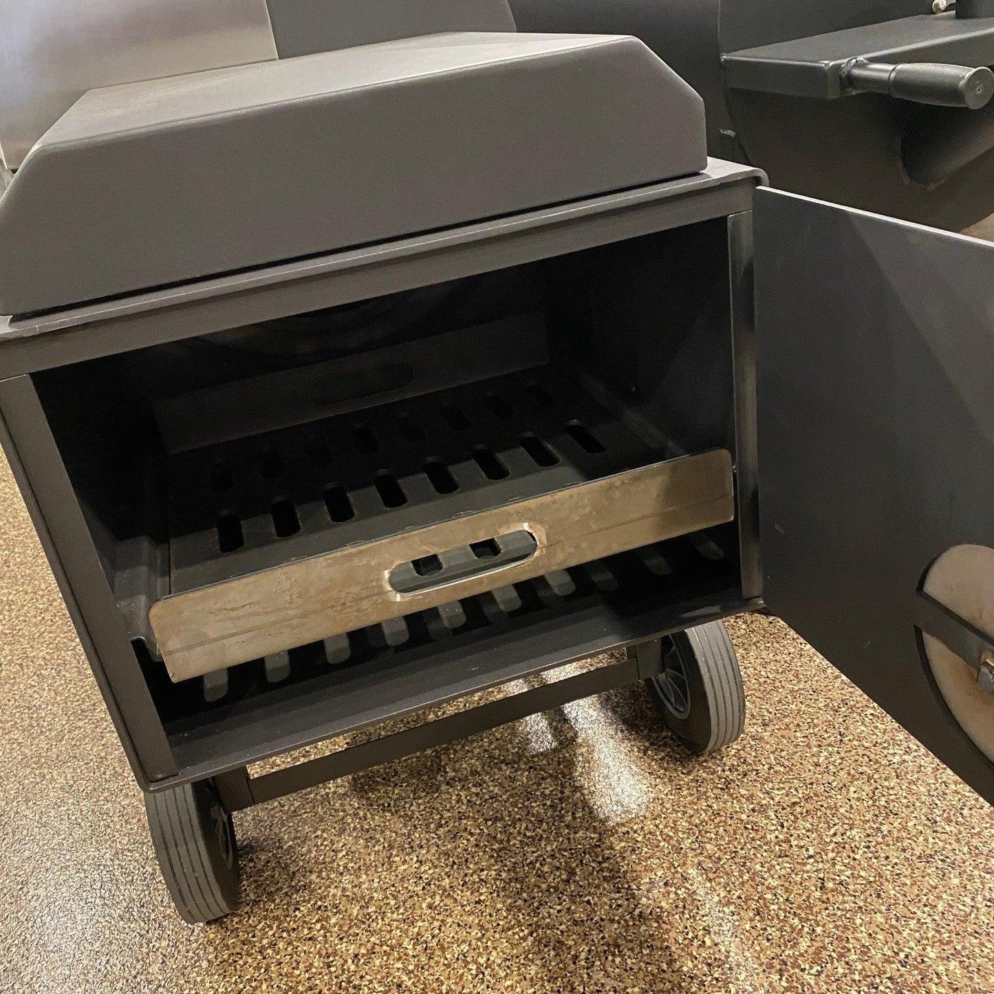 Pitts & Spitts 24x48 Offset Pellet Hybrid Smoker Indigo Pool Patio BBQ