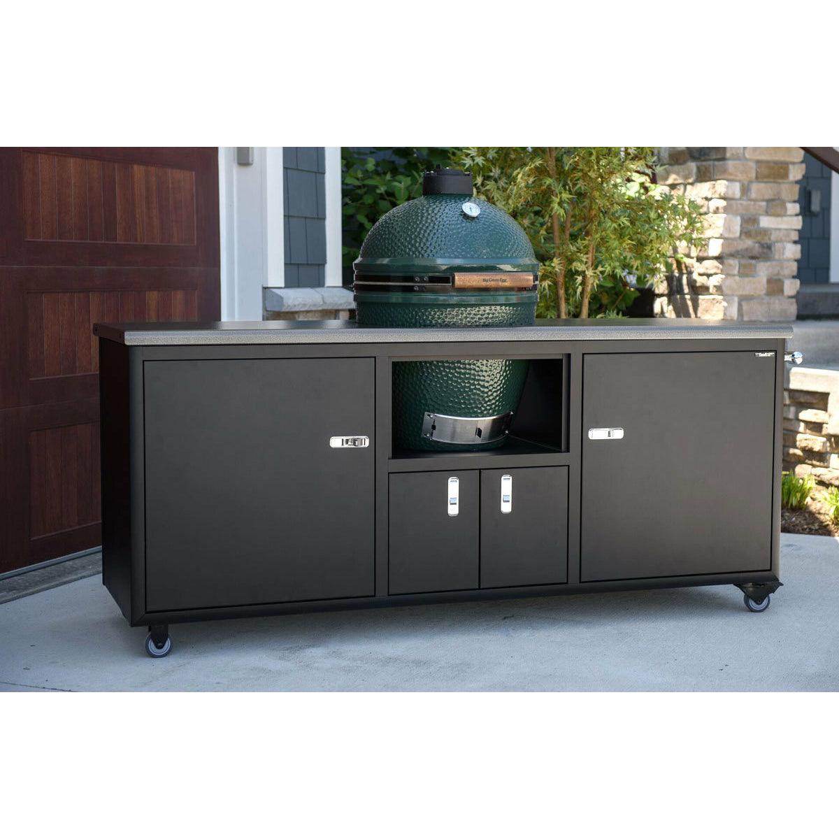 Torch 76″ X-Large Big Green Egg Cart - Indigo Pool Patio BBQ