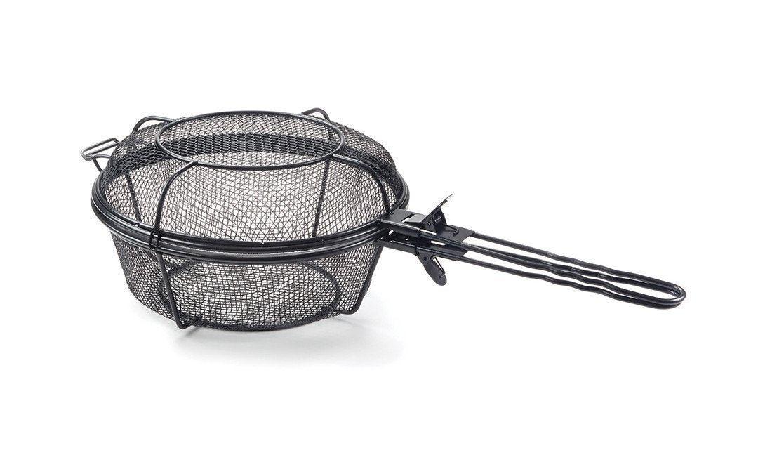 Outset Chef's Jumbo Outdoor Grill Basket & Skillet Outset Indigo Pool Patio BBQ