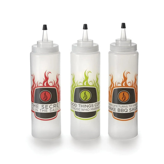 BBQ Squirt Bottle Set Outset Indigo Pool Patio BBQ