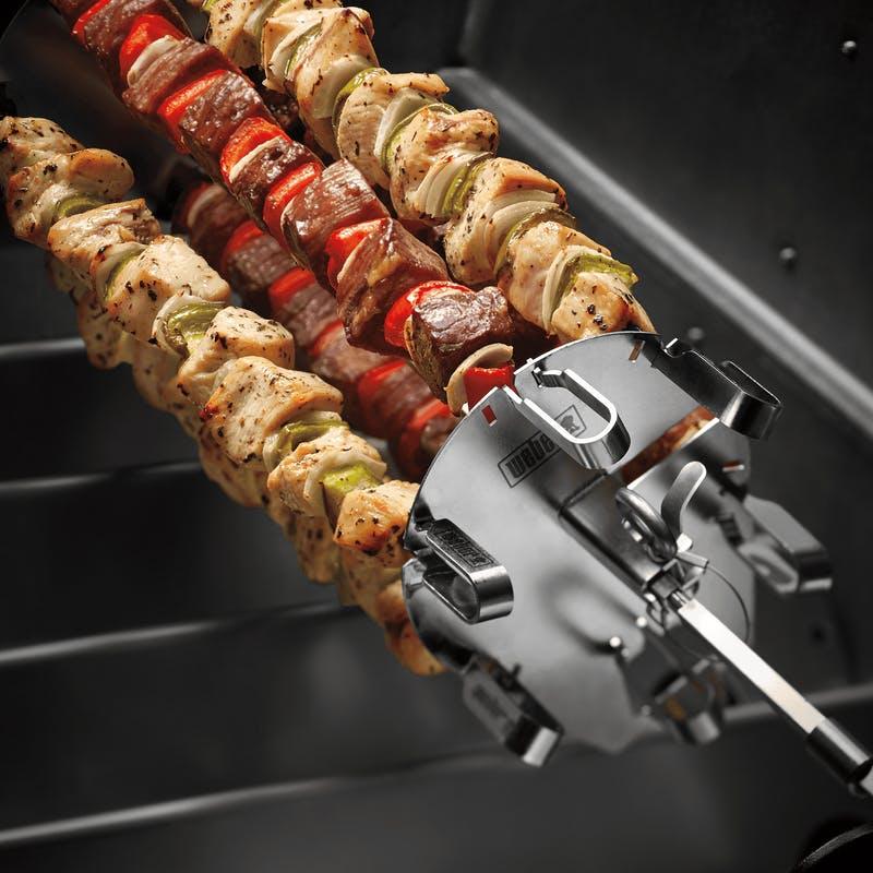 Weber Crafted Rotisserie Skewer Set Weber Indigo Pool Patio BBQ