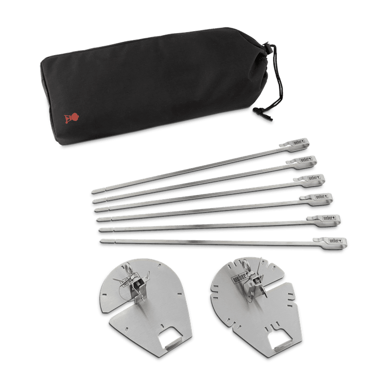 Weber Crafted Rotisserie Skewer Set Weber Indigo Pool Patio BBQ