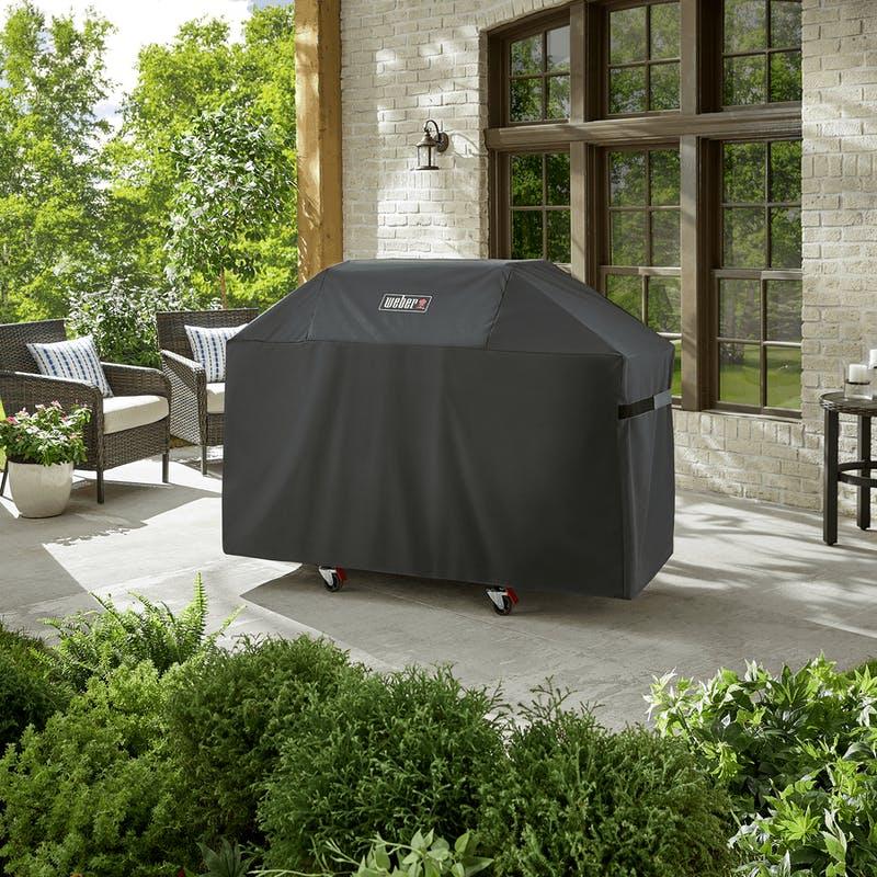 Weber Premium Grill Cover – GENESIS 300 Series Weber Indigo Pool Patio BBQ