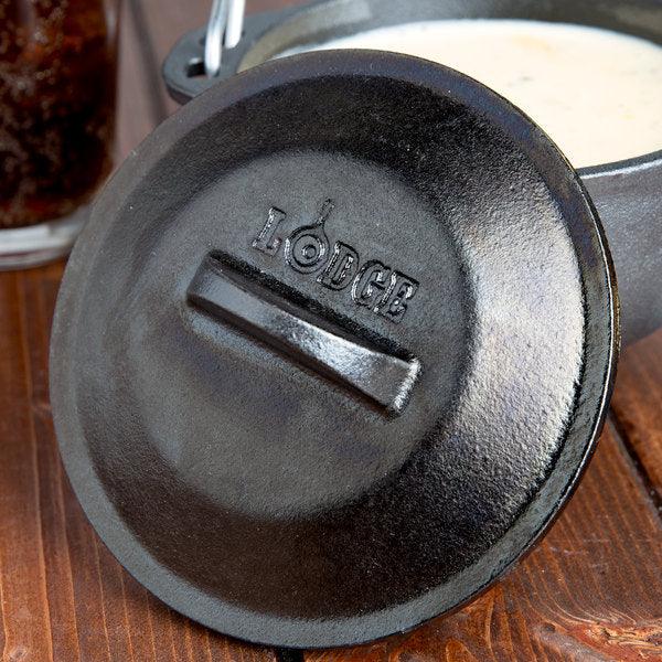 Lodge Heat-Treated 5 Inch Cast Iron Lid Lodge Indigo Pool Patio BBQ