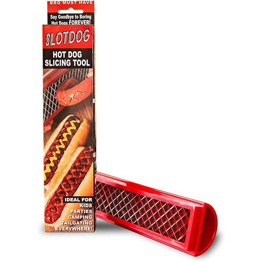 Slotdog Hot Dog Slicing Tool High-Q LLC Indigo Pool Patio BBQ