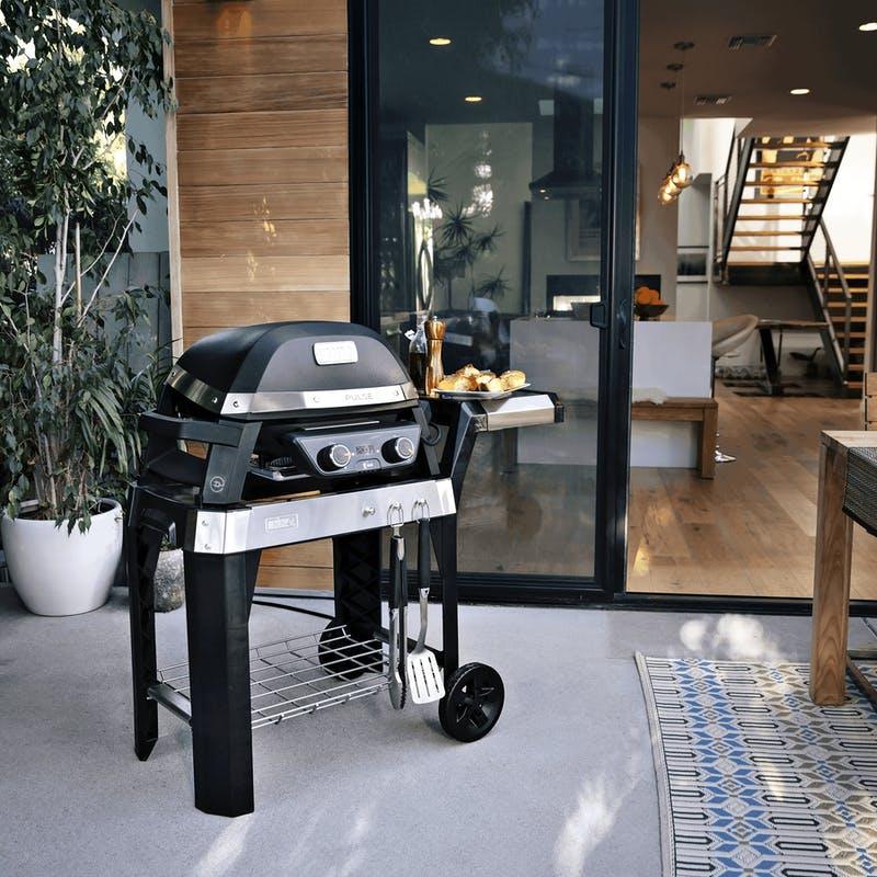 Weber Pulse 2000 Electric Grill Cart Weber Indigo Pool Patio BBQ