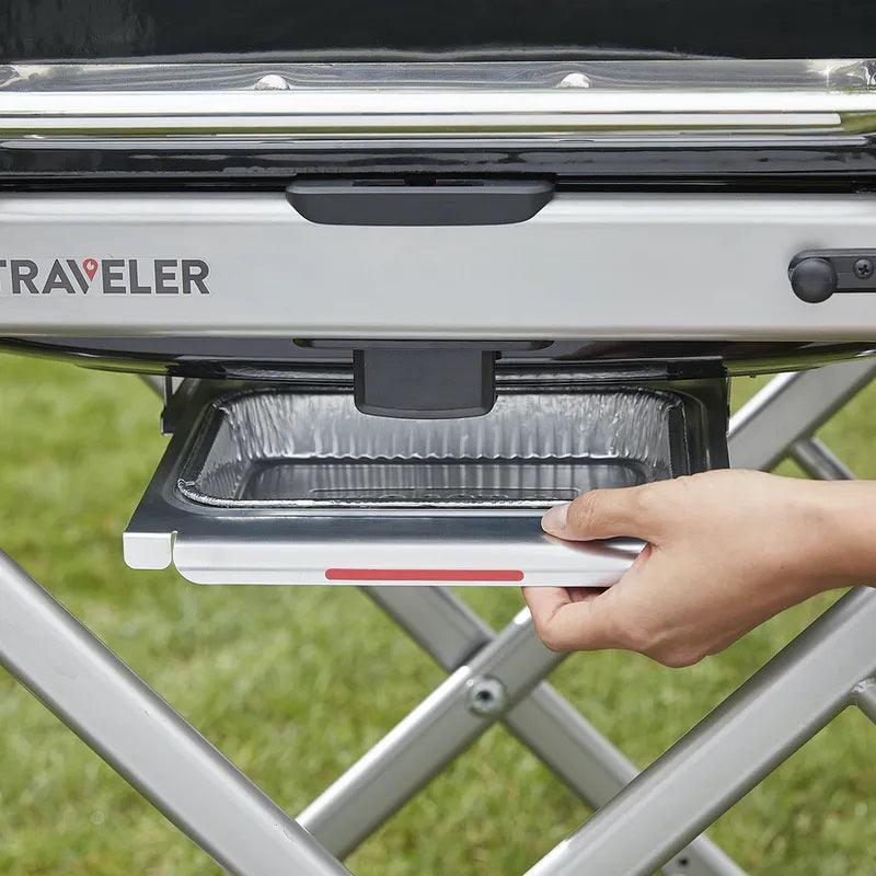 Weber Traveler Portable Gas Grill Weber Indigo Pool Patio BBQ