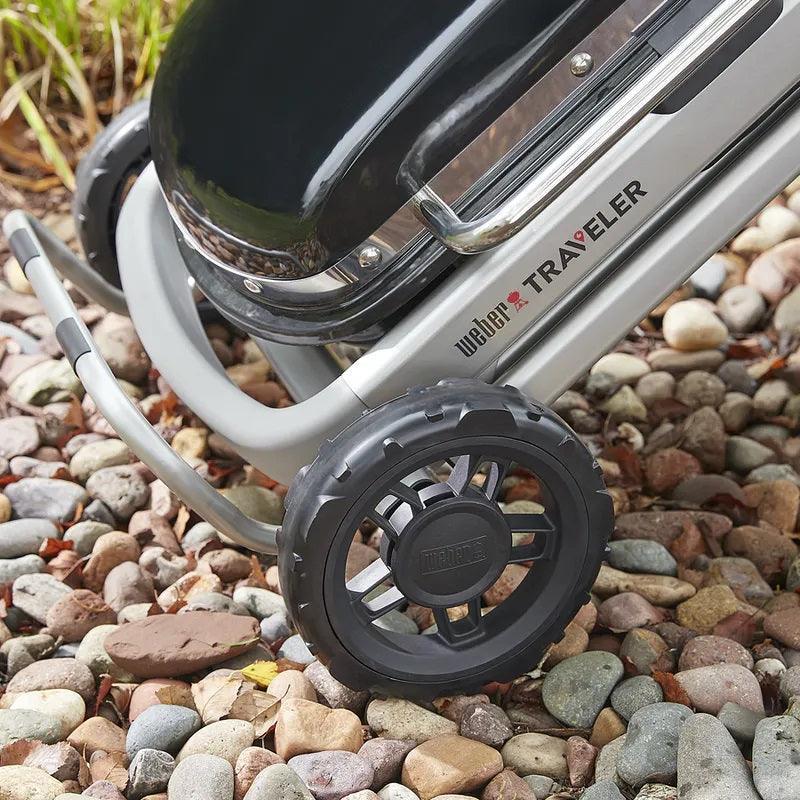 Weber Traveler Portable Gas Grill Weber Indigo Pool Patio BBQ