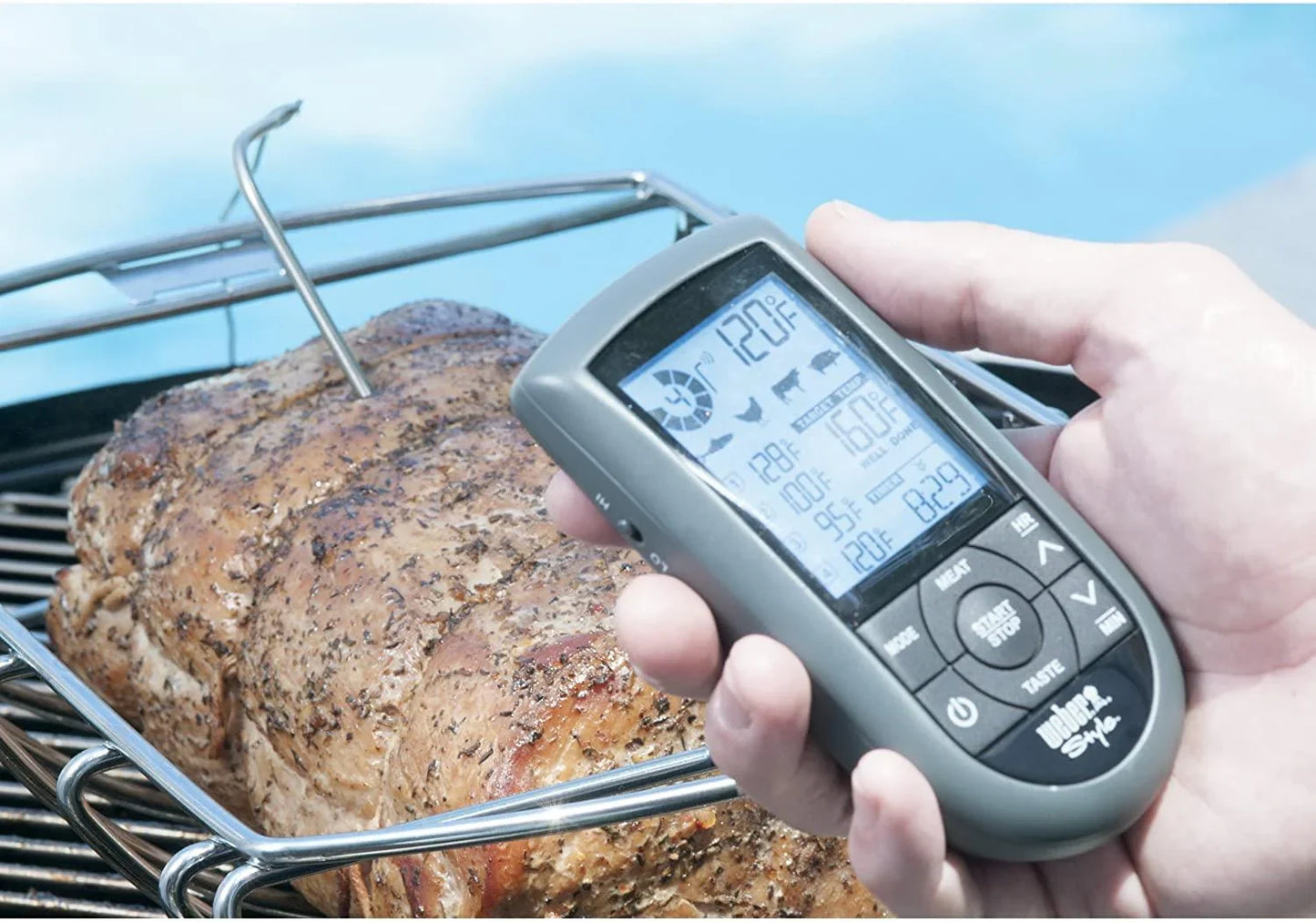 Weber Style Dual Probe Wireless Thermometer Weber Indigo Pool Patio BBQ