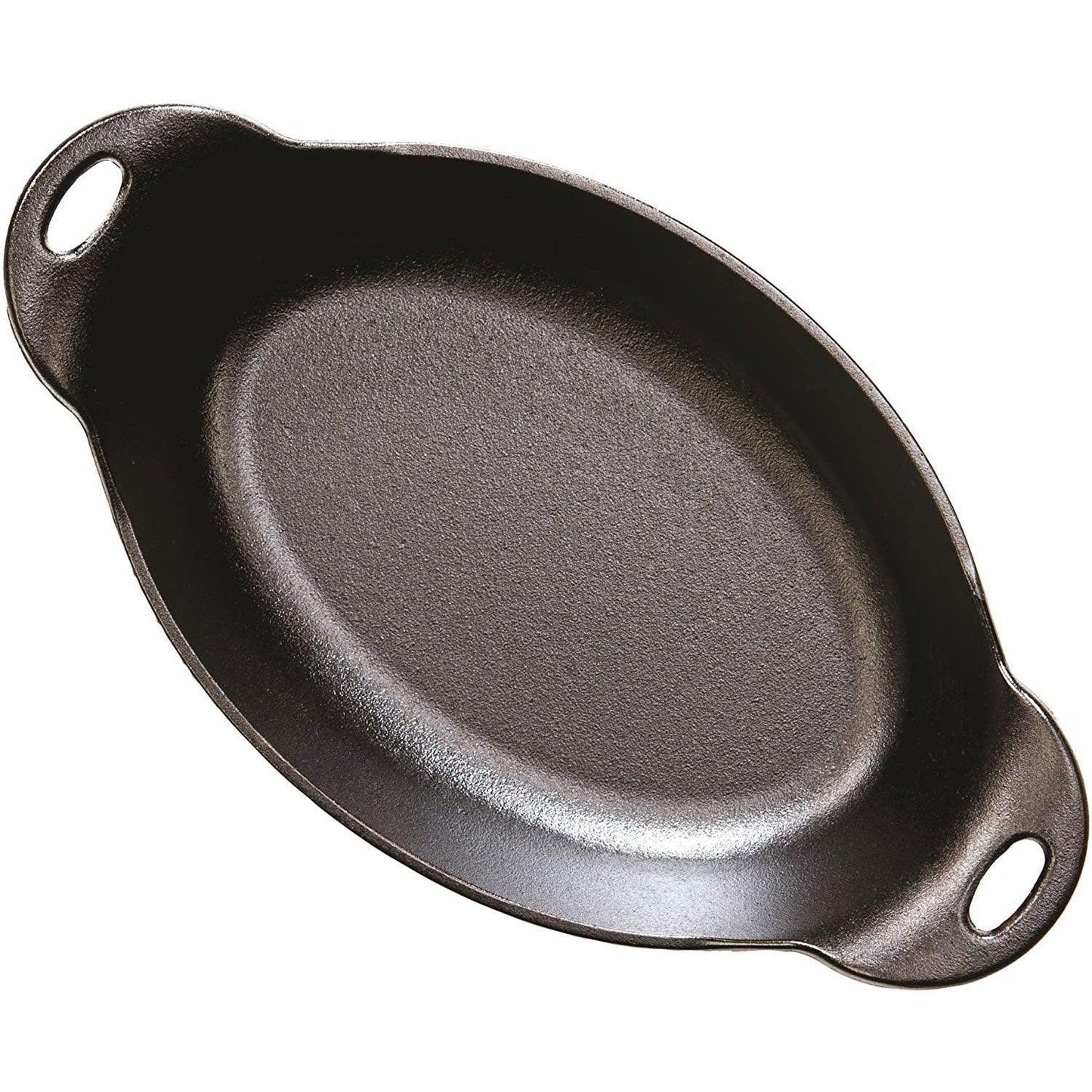 Lodge 36 Ounce Oval Cast Iron Server Lodge Indigo Pool Patio BBQ
