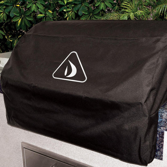 32" Delta Heat Vinyl Cover, Built-In Delta Heat Indigo Pool Patio BBQ
