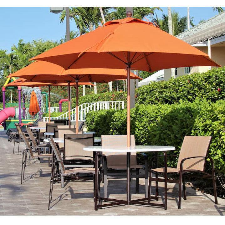 7.5' Fiberlite Las Olas Umbrella Fiberlite Umbrella Indigo Pool Patio BBQ