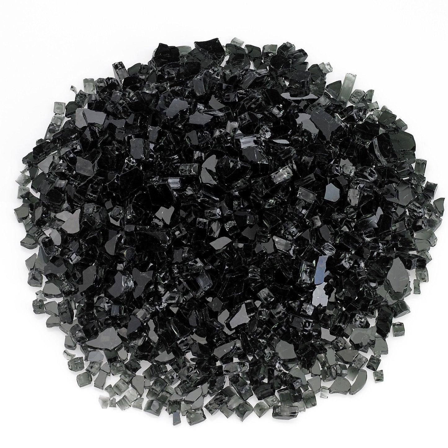 Black 1/4" Fire Glass American Fireglass Indigo Pool Patio BBQ