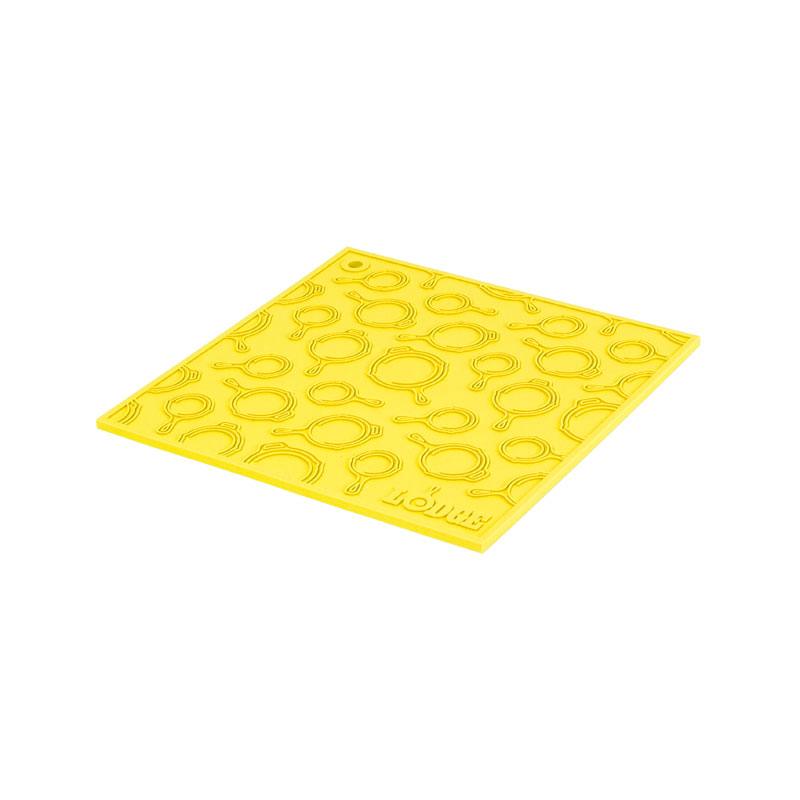 Lodge 7" Square Silicone Trivet with Skillet Pattern Lodge Indigo Pool Patio BBQ