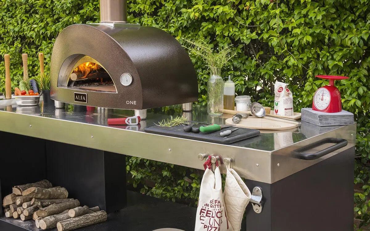 Alfa ONE Pizza Oven Alfa Indigo Pool Patio BBQ