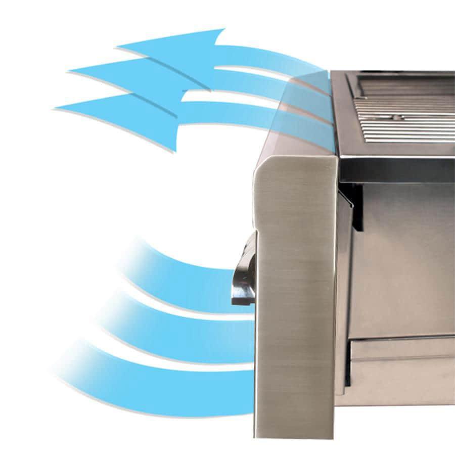 Artisan 32-Inch 3-Burner Built-In Propane Gas Grill Artisan Indigo Pool Patio BBQ