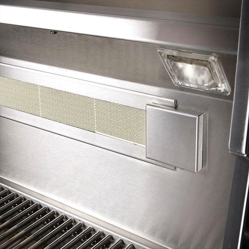 Artisan 32-Inch 3-Burner Freestanding Propane Gas Grill with Rotisserie Artisan Indigo Pool Patio BBQ