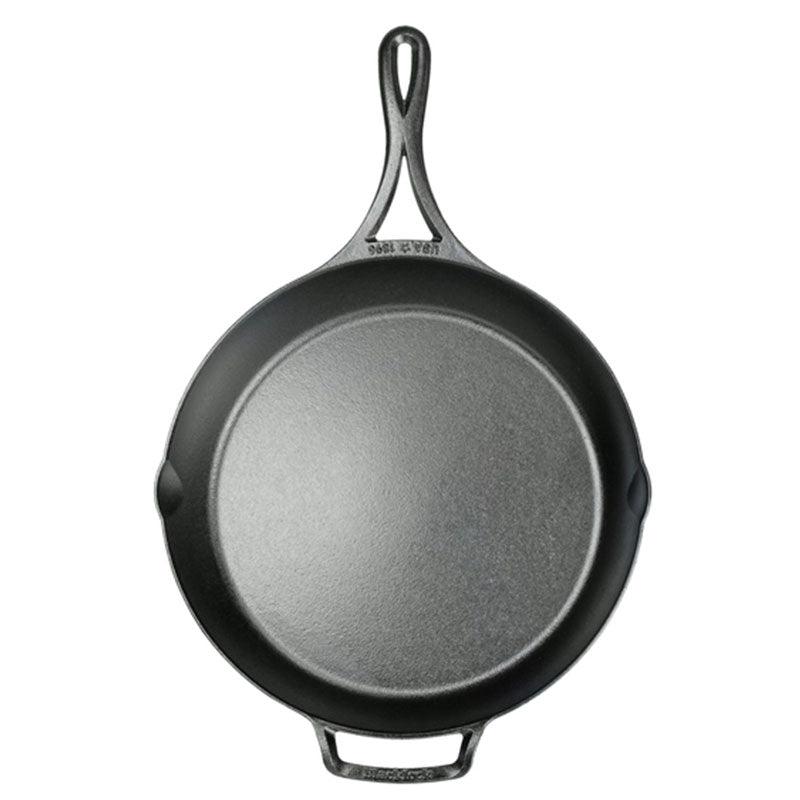 Lodge Blacklock 12" Triple Seasoned Cast Iron Skillet Lodge Indigo Pool Patio BBQ