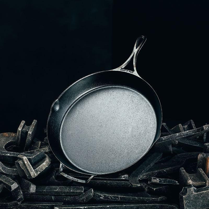 Lodge Blacklock 12" Triple Seasoned Cast Iron Skillet Lodge Indigo Pool Patio BBQ