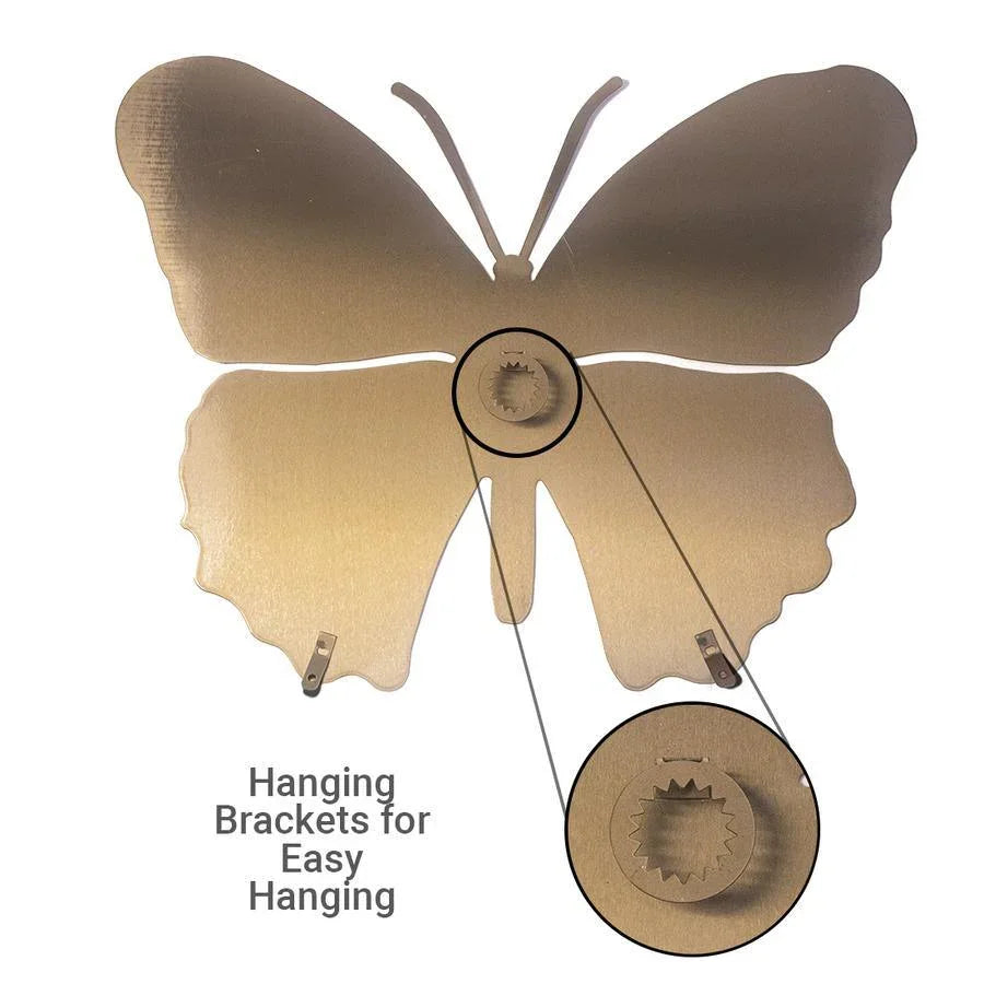 Patchouli Butterfly 3D Metal Wall Art Next Innovations Indigo Pool Patio BBQ