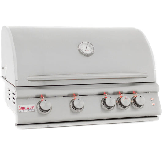 Blaze 32" 4-Burner LTE Gas Grill Blaze Indigo Pool Patio BBQ