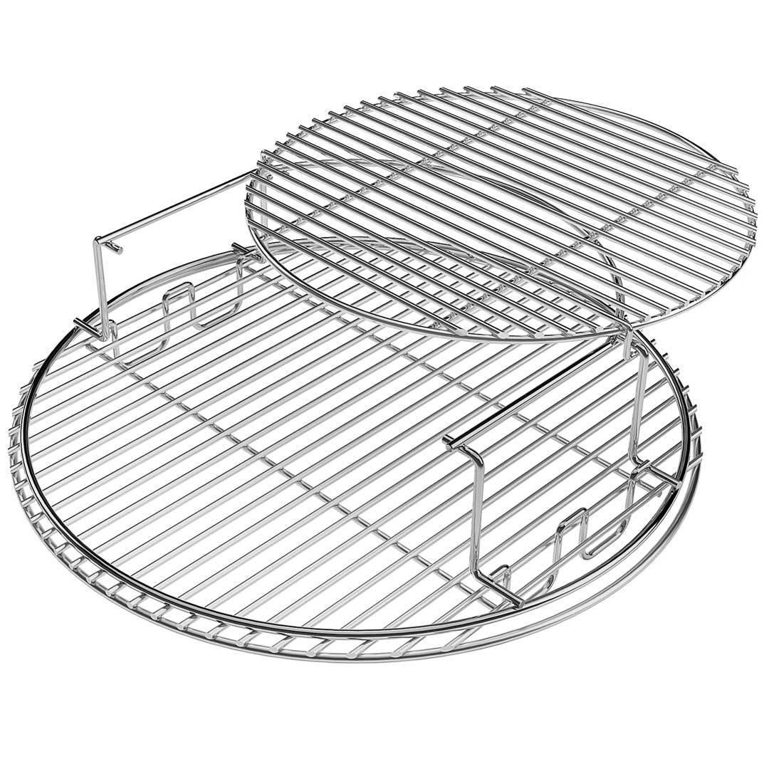 EGGspander - 2 Piece Multi-Level Rack for Big Green Eggs Big Green Egg Indigo Pool Patio BBQ