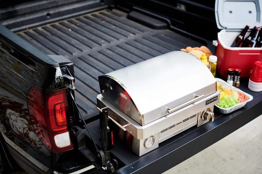 Coyote 25" Portable Grill Coyote Indigo Pool Patio BBQ