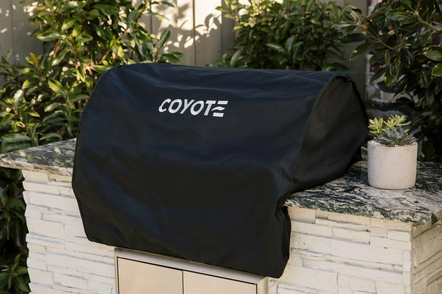Coyote Built-In Cover for 30" Grill Coyote Indigo Pool Patio BBQ