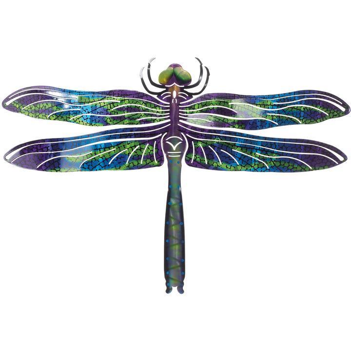 Dragonfly Blue Medium Metal Wall Art Next Innovations Indigo Pool Patio BBQ