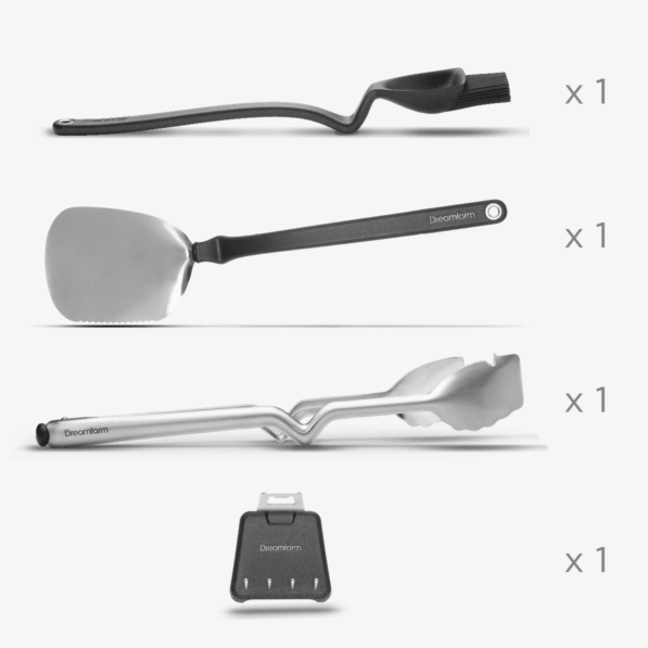 Set of BBQ Grill Tools Dreamfarm Indigo Pool Patio BBQ