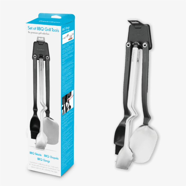 Set of BBQ Grill Tools Dreamfarm Indigo Pool Patio BBQ