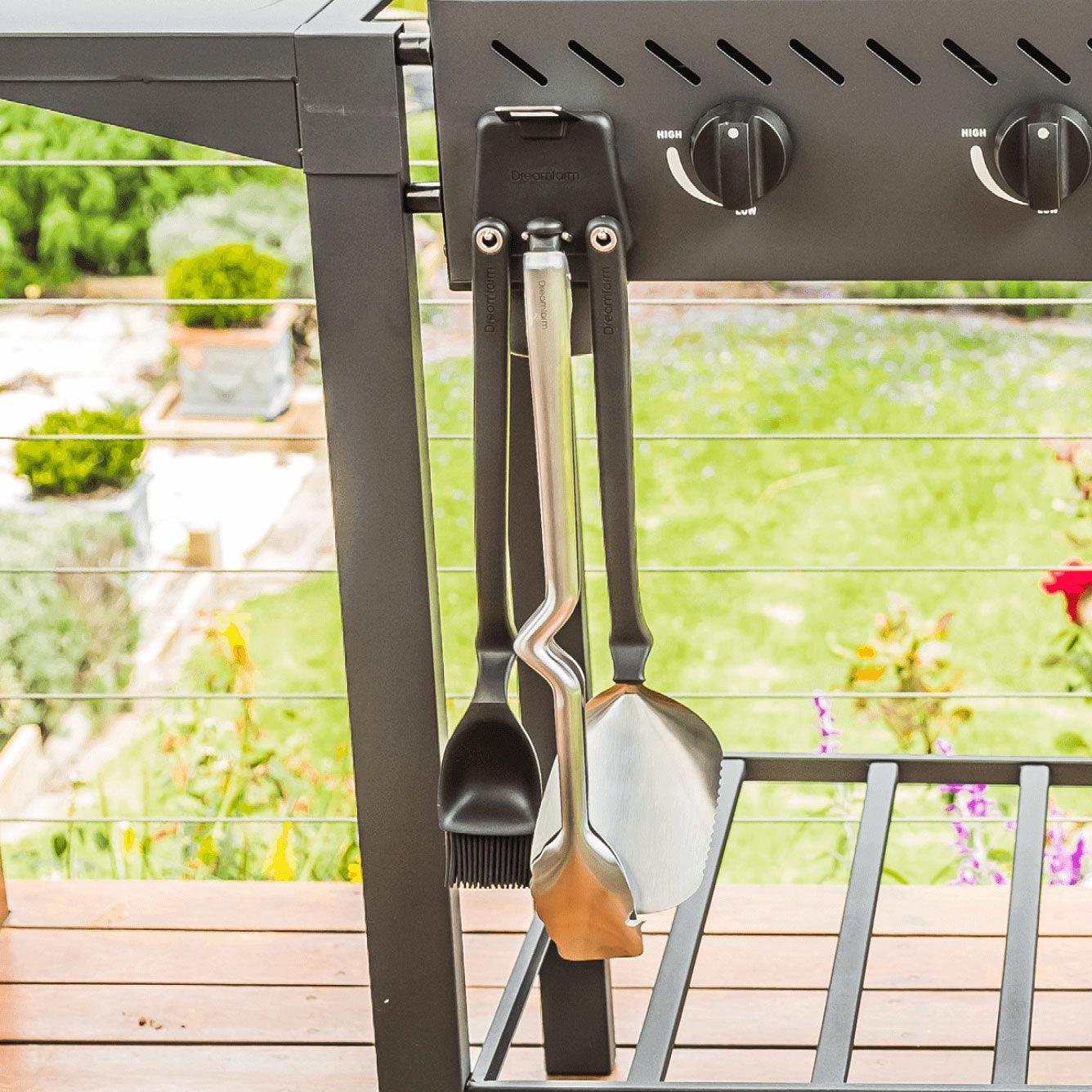 Set of BBQ Grill Tools Dreamfarm Indigo Pool Patio BBQ