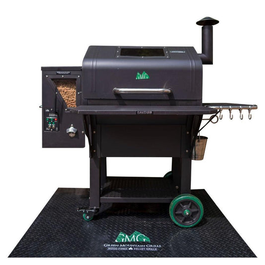 GMG BBQ Grill Floor Mat Green Mountain Grills Indigo Pool Patio BBQ