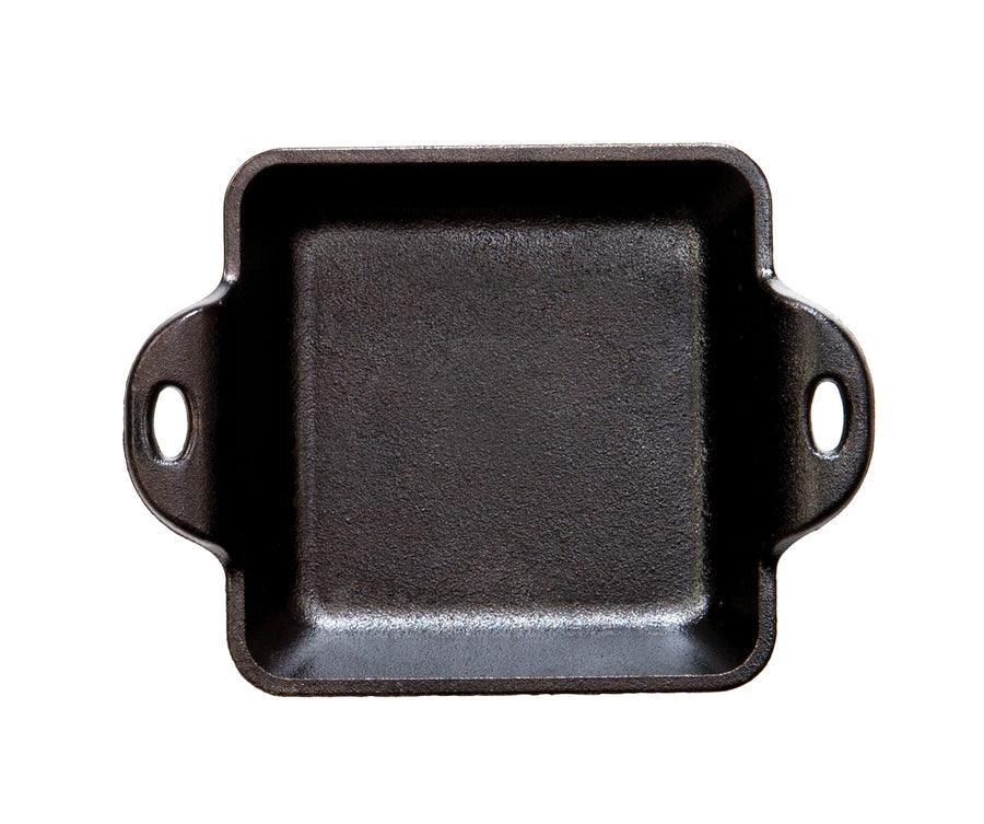 Lodge Heat-Treated 10 Ounce Square Cast Iron Mini Server Lodge Indigo Pool Patio BBQ