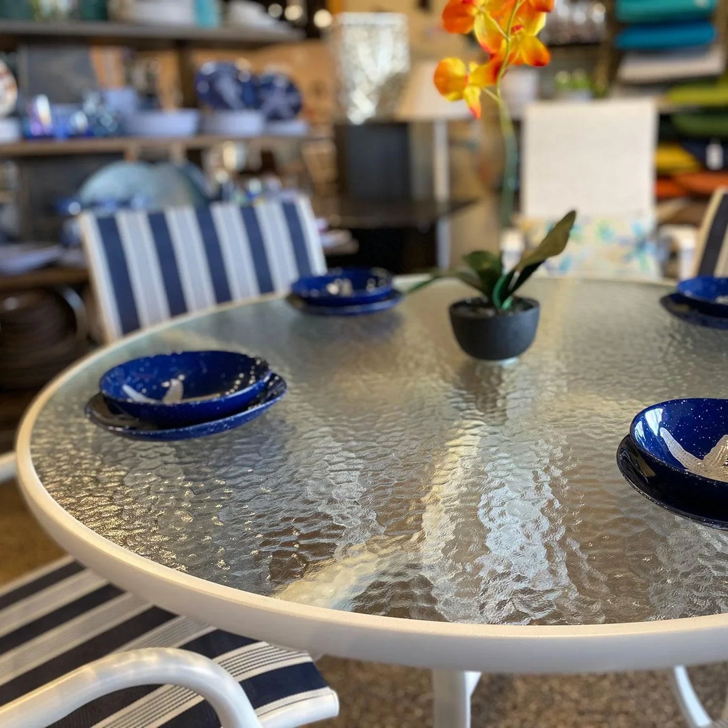 Telescope Casual Gardenella Sling Dining Set Telescope Casual Indigo Pool Patio BBQ