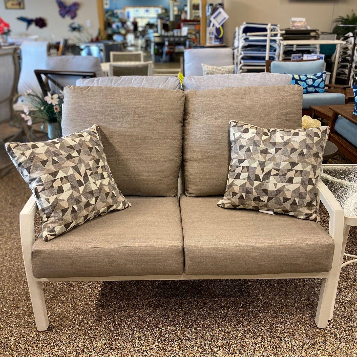 Tropitone Muirlands Cushion Lounge Set Tropitone Indigo Pool Patio BBQ