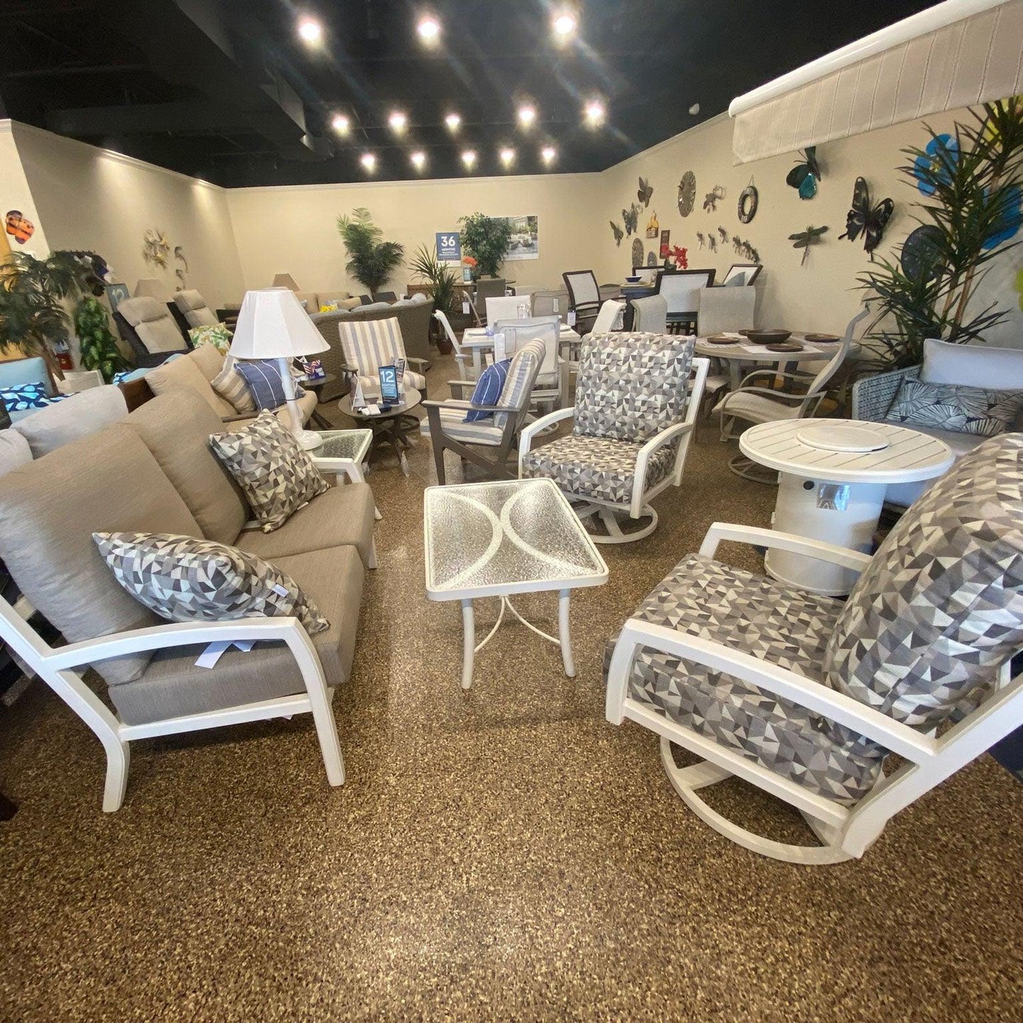 Tropitone Muirlands Cushion Lounge Set Tropitone Indigo Pool Patio BBQ