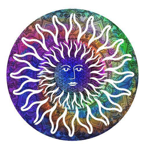 Sun Face Flamenco Metal Wall Art Next Innovations Indigo Pool Patio BBQ