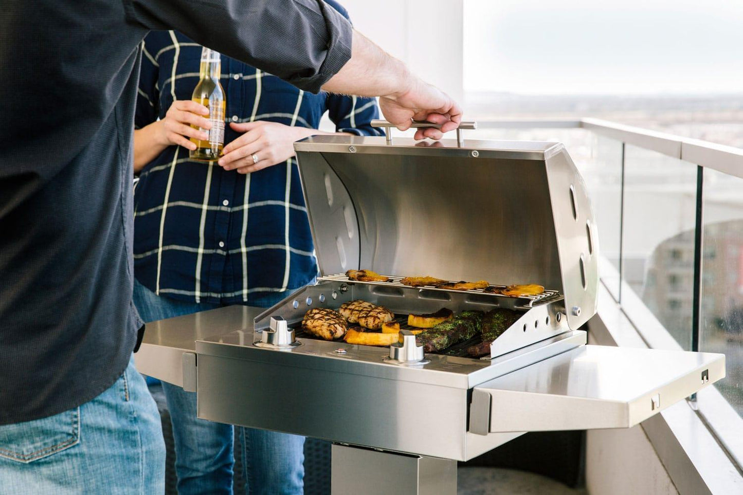 Coyote Electric Grill with Pedestal Stand Coyote Indigo Pool Patio BBQ