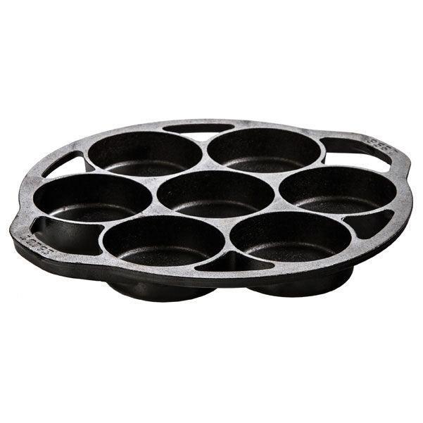 Lodge Cast Iron Mini Cake Pan Lodge Indigo Pool Patio BBQ