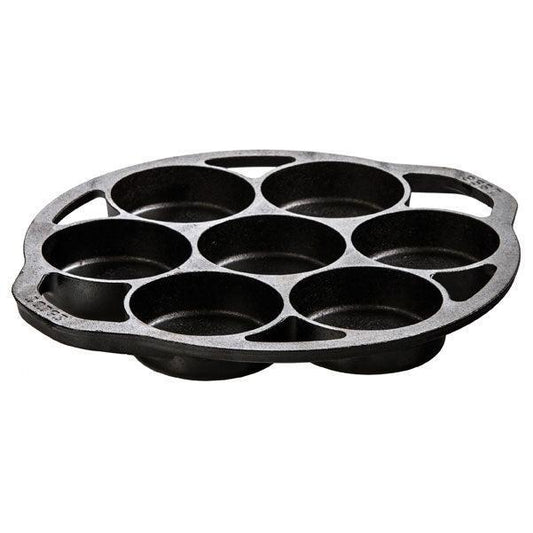 Lodge Cast Iron Mini Cake Pan Lodge Indigo Pool Patio BBQ