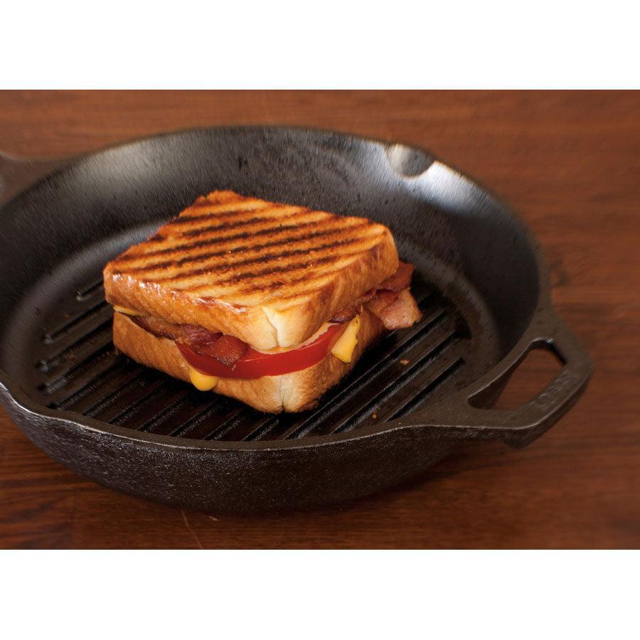 Lodge 10.25 Inch Cast Iron Grill Pan Lodge Indigo Pool Patio BBQ
