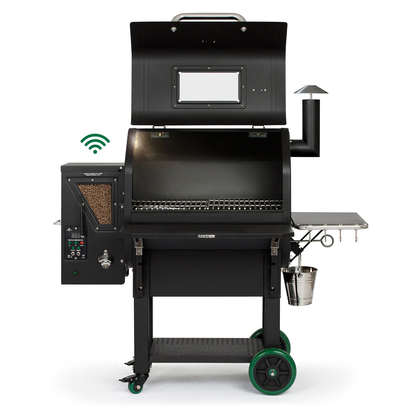 GMG Ledge Prime Plus WiFi Green Mountain Grills Indigo Pool Patio BBQ