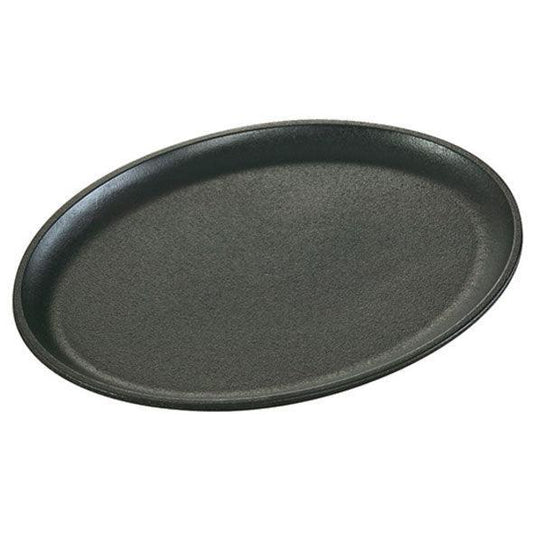 Lodge 13.25" x 10" Oval Cast Iron Serving Griddle Lodge Indigo Pool Patio BBQ