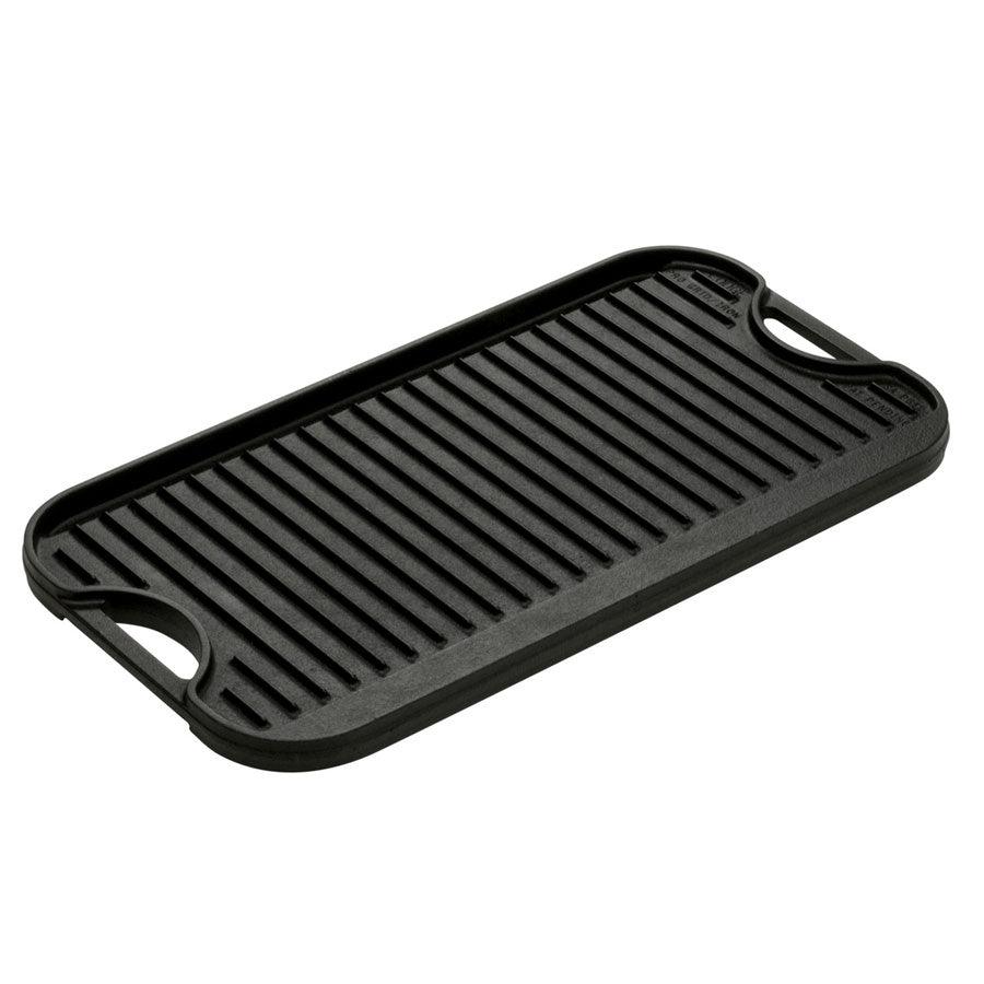 Lodge 20" Cast Iron Reversible Griddle Lodge Indigo Pool Patio BBQ