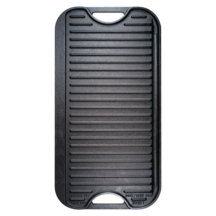 Lodge 20" Cast Iron Reversible Griddle Lodge Indigo Pool Patio BBQ