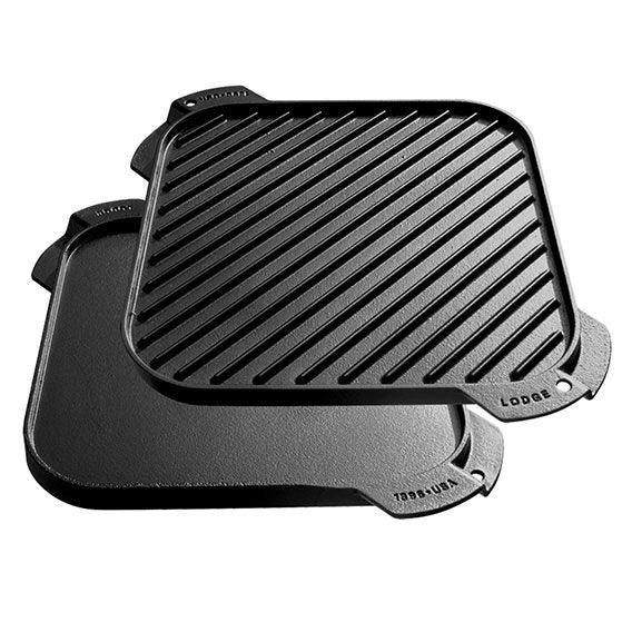 Lodge 10.5" Cast Iron Reversible Griddle Lodge Indigo Pool Patio BBQ