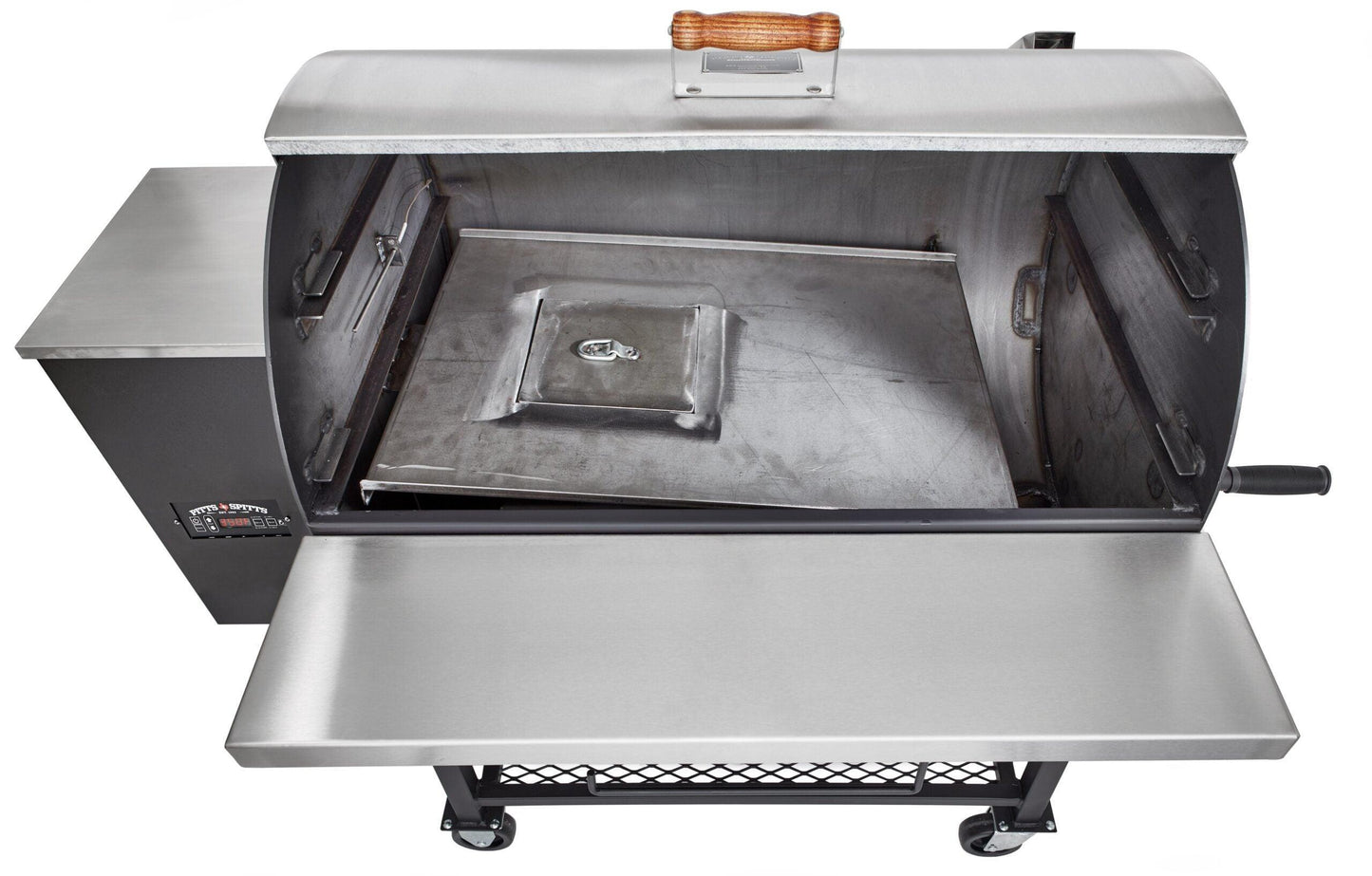 Pitts & Spitts Maverick 1250 Pellet Grill w/ 8" Wheel Upgrade Pitts & Spitts Indigo Pool Patio BBQ