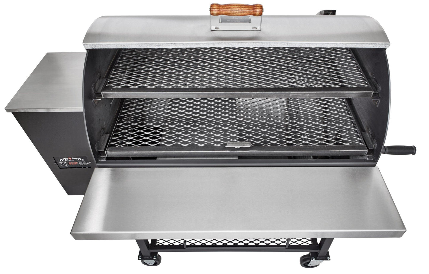 Pitts & Spitts Maverick 1250 Pellet Grill w/ 8" Wheel Upgrade Pitts & Spitts Indigo Pool Patio BBQ