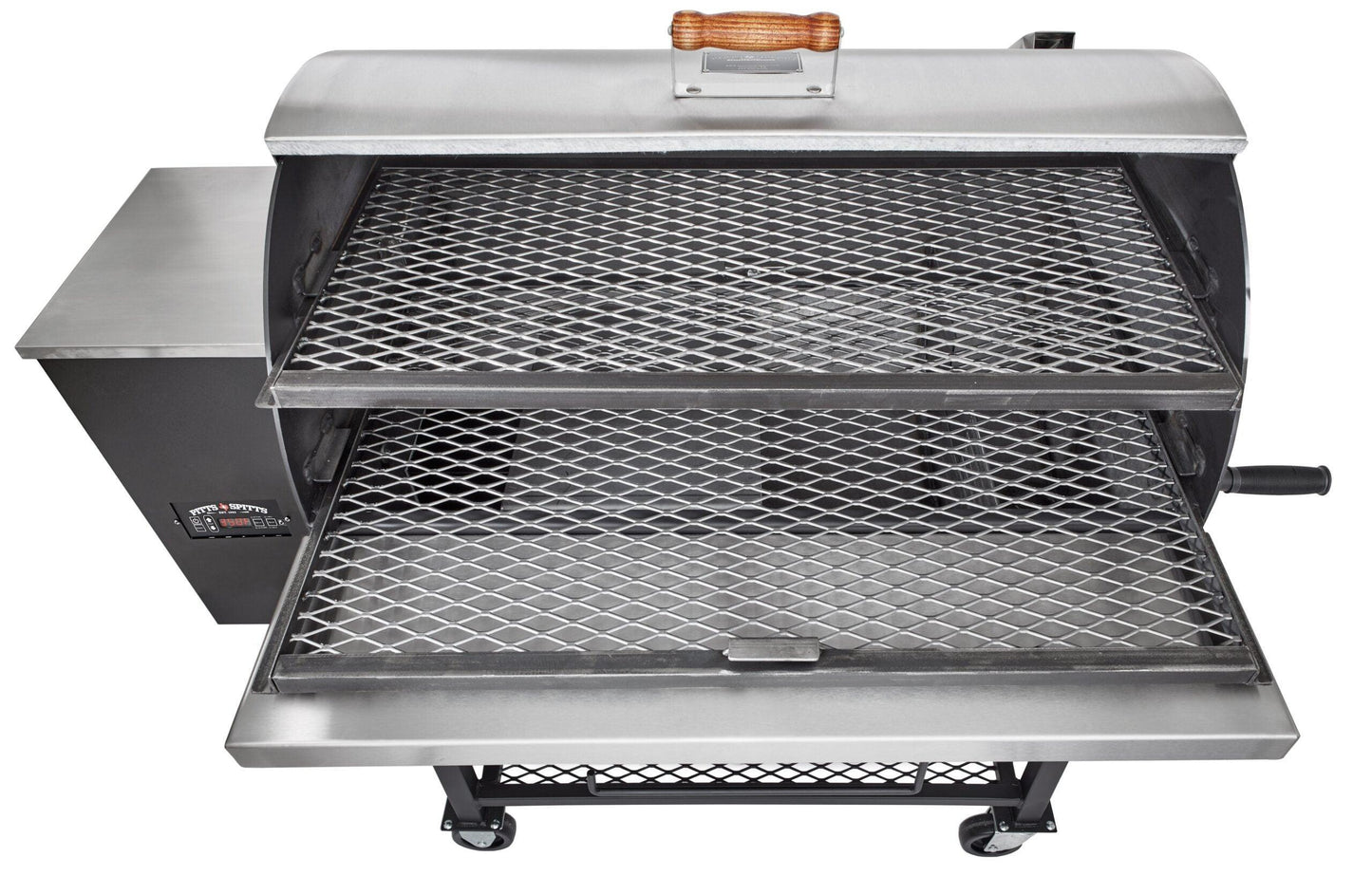 Pitts & Spitts Maverick 1250 Pellet Grill w/ 8" Wheel Upgrade Pitts & Spitts Indigo Pool Patio BBQ
